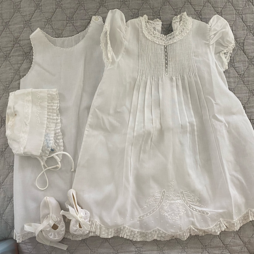 Vintage Feltman Bros Baptism Dress + extras